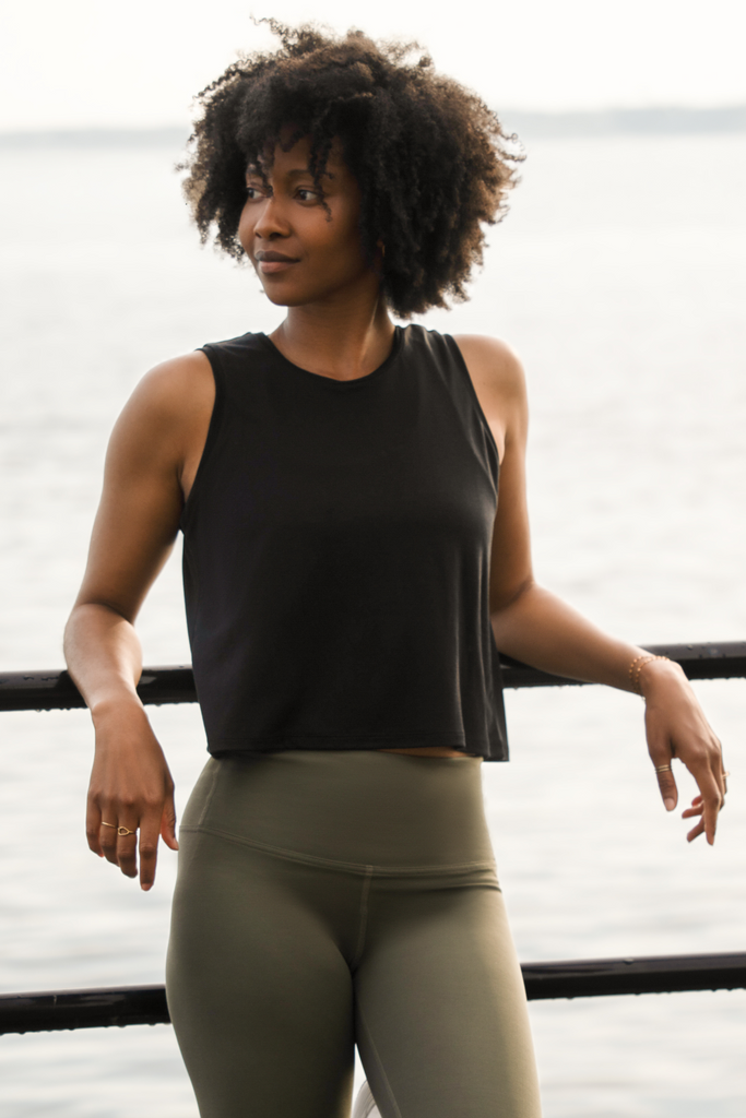AER Relaxed Tencel Crop Top
