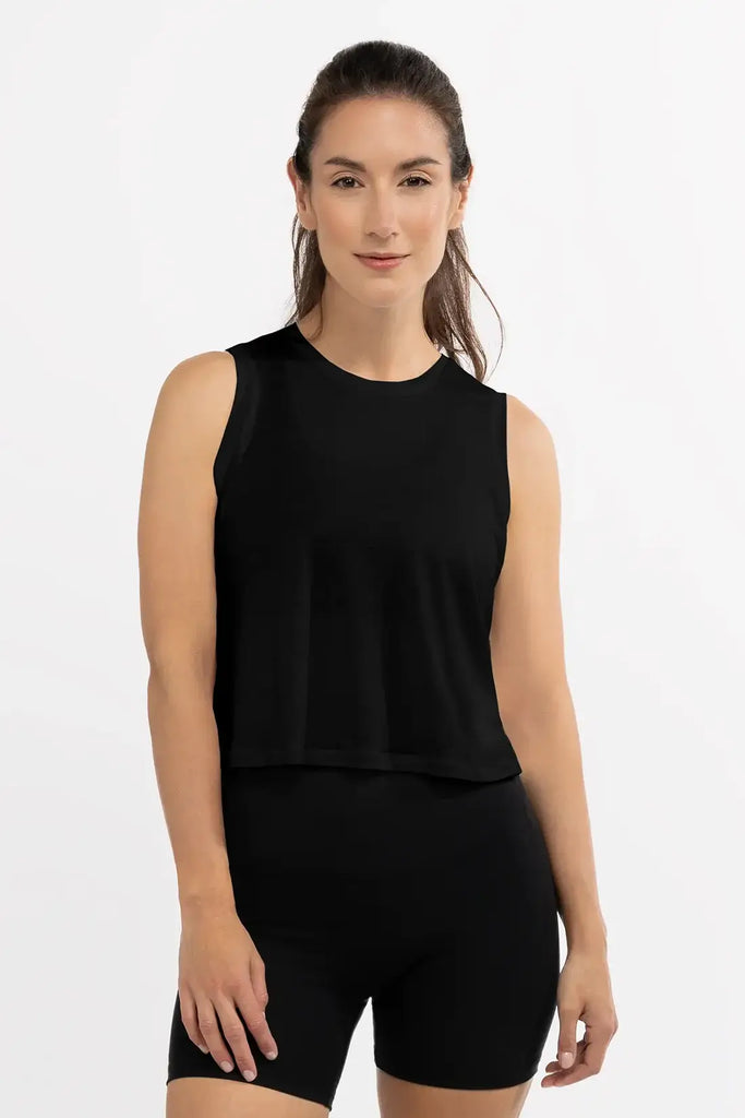 AER Relaxed Tencel Crop Top